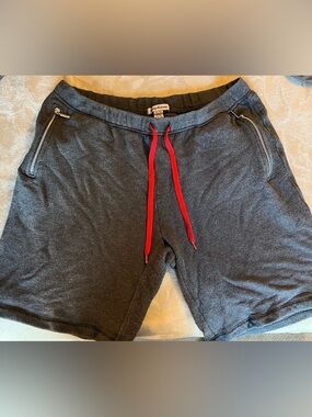 Tommy Bahama Charcoal Gray Shorts with Red Drawstring